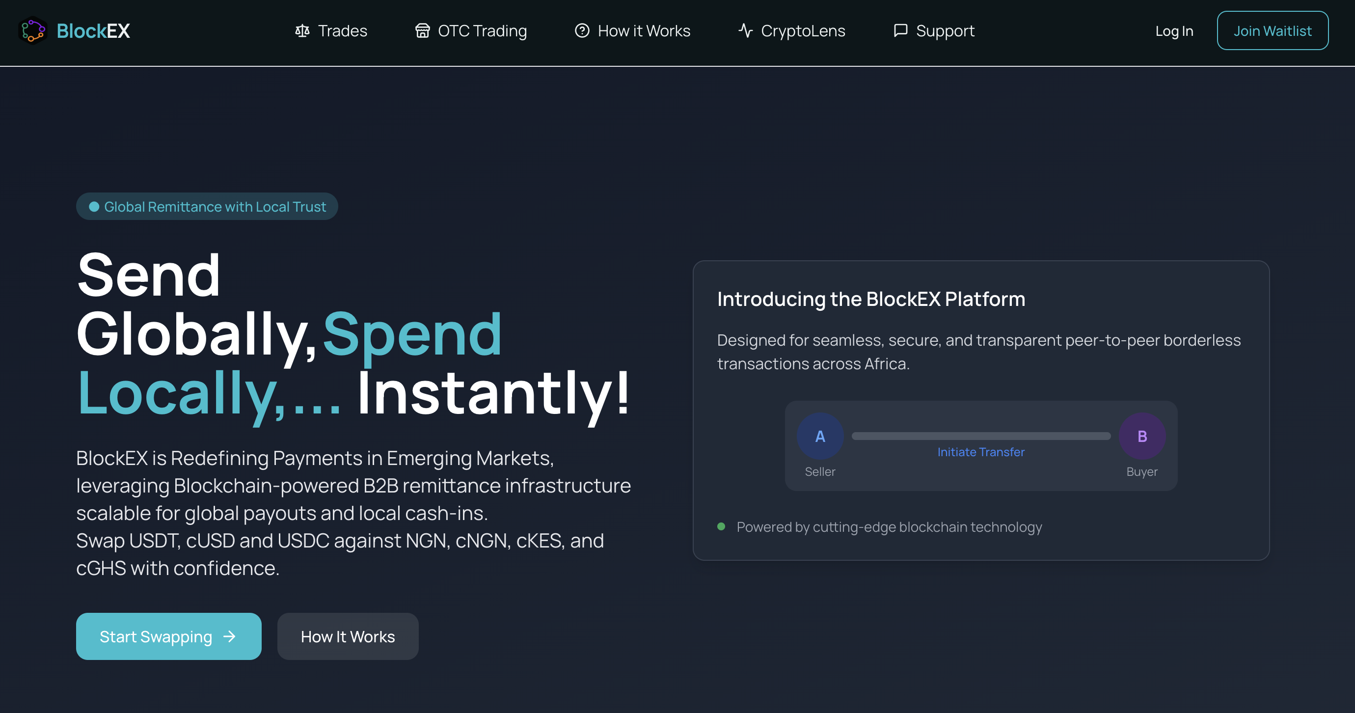 BlockEX P2P Trading Platform