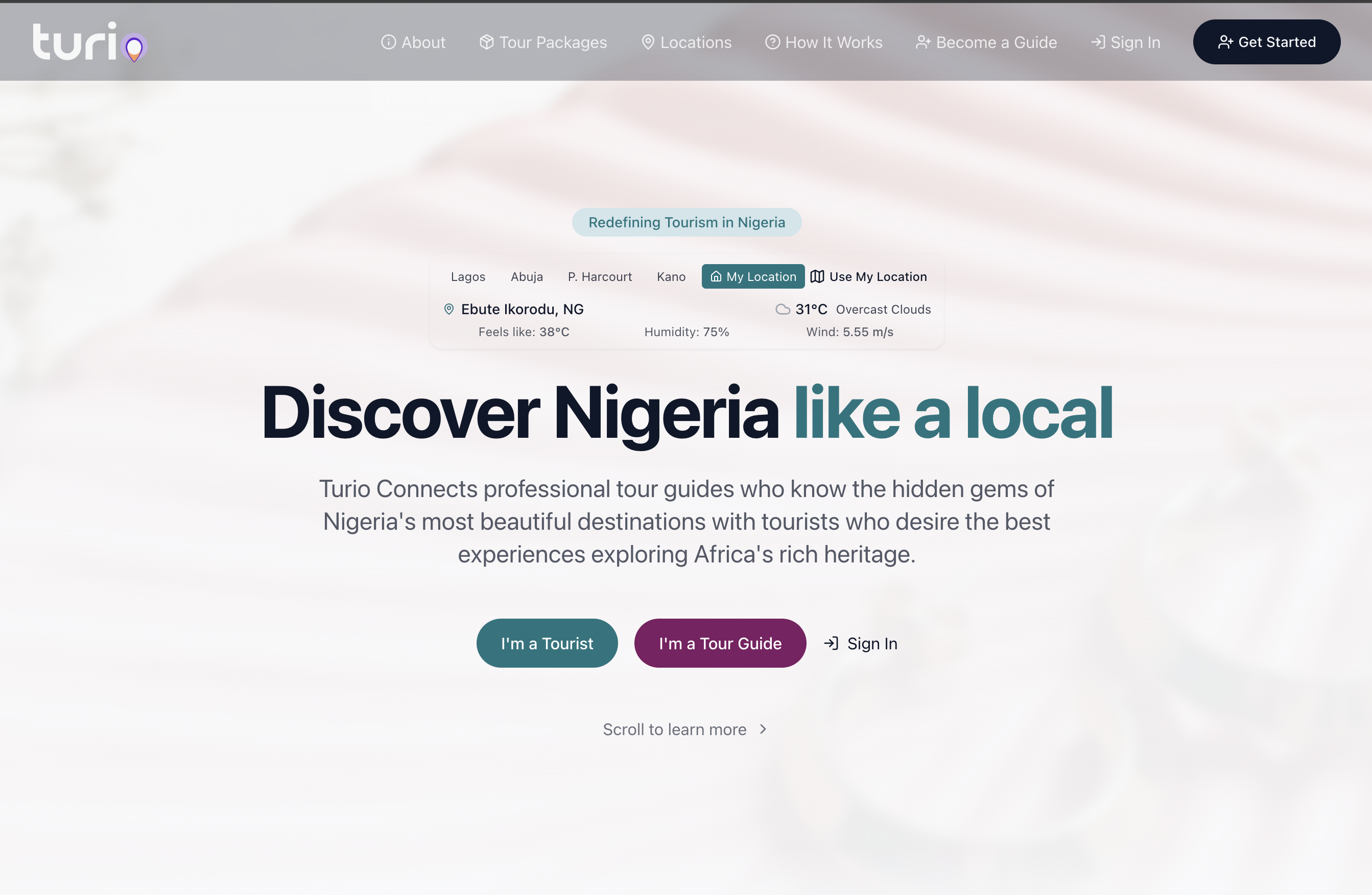 Turio Tourism Platform